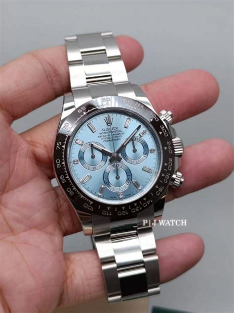 rolex daytona ice blue arabic dial|rolex cosmograph daytona 116506 series.